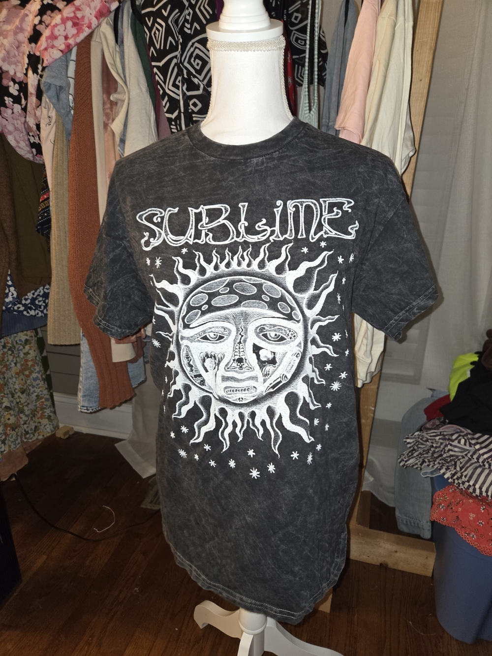 Sublime Black Graphic Sun Short Sleeve Tee